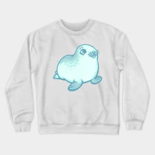 Pale Ice Baby Ringed Seal the Animal Crewneck Sweatshirt